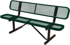 Vestil - 6' Long x 20" Wide, Steel Bench Seat - Makers Industrial Supply