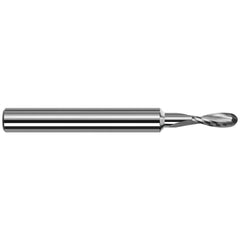 Harvey Tool - Ball End Mills; Mill Diameter (Inch): 1/32 ; Mill Diameter (Decimal Inch): 0.0312 ; Number of Flutes: 2 ; Length of Cut (Inch): 3/32 ; Length of Cut (Decimal Inch): 0.0930 ; Material: Solid Carbide - Exact Industrial Supply