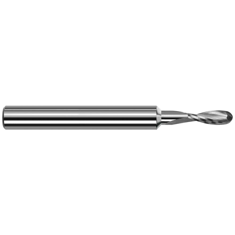 Harvey Tool - Ball End Mills; Mill Diameter (Inch): 3/64 ; Mill Diameter (Decimal Inch): 0.0469 ; Number of Flutes: 2 ; Length of Cut (Inch): 9/64 ; Length of Cut (Decimal Inch): 0.1400 ; Material: Solid Carbide - Exact Industrial Supply