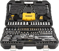 DeWALT - 168 Piece 1/4 & 3/8" Drive Mechanic's Tool Set - Comes in Blow Molded Case - Makers Industrial Supply