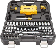 DeWALT - 108 Piece 1/4 & 3/8" Drive Mechanic's Tool Set - Comes in Blow Molded Case - Makers Industrial Supply