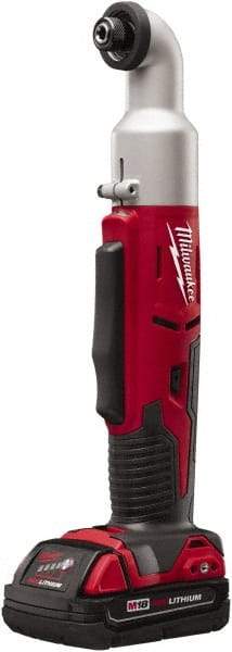 Milwaukee Tool - 18 Volt, 1/4" Drive, 30, 60 Ft/Lb Torque, Cordless Impact Driver - Inline Handle, 1500, 2250 RPM, 1 Lithium-Ion Battery Included - Makers Industrial Supply