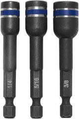 Irwin - 3 Piece, Magnetic Nutsetters Handle, Hex - 1/4 to 3/8" Hex - Makers Industrial Supply