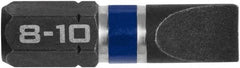 Irwin - 0.252" Slotted Screwdriver Bit - 1/4" Hex Drive, 1" OAL - Makers Industrial Supply