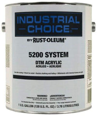 Rust-Oleum - 1 Gal White Semi Gloss Finish Acrylic Enamel Paint - Interior/Exterior, Direct to Metal, <250 gL VOC Compliance - Makers Industrial Supply