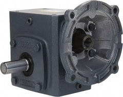 Boston Gear - 3-3/4 Centerline Distance, 40:1, 44 RPM Output, 3.33 Input Horsepower, 3,747 Lbs. Max Torque, Speed Reducer - Part No. F738-40-B7-G, 1-5/8" Shaft Diam, Single Shaft Left, 7/8" Bore, 10.44" High, 140TC NEMA - Makers Industrial Supply