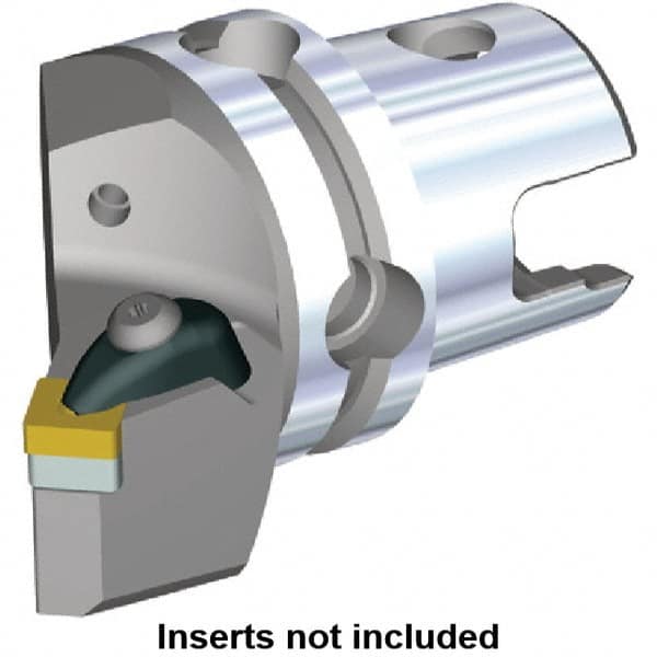 Kennametal - Right Hand Cut, Size KM50, SN.. Insert Compatiblity, Modular Turning & Profiling Cutting Unit Head - 27mm Ctr to Cutting Edge, 58.3mm Head Length, Through Coolant, Series Kenclamp - Makers Industrial Supply