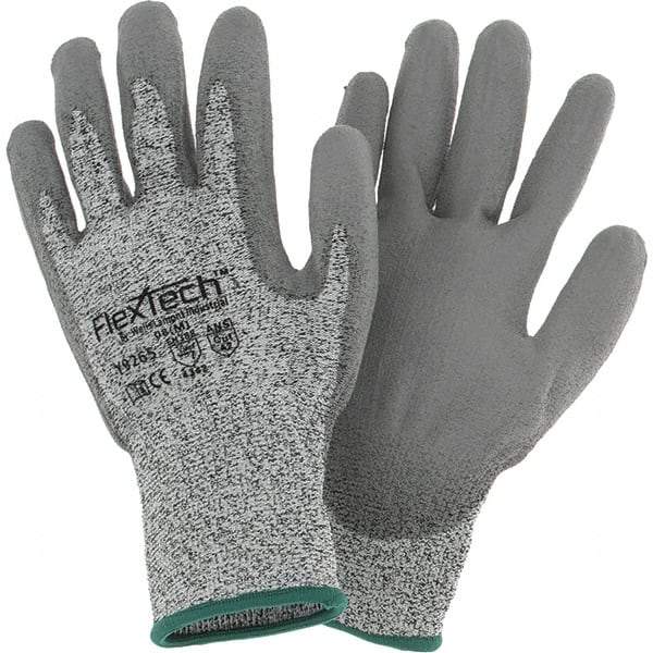 Wells Lamont - Size M, ANSI Cut Lvl 2, Cut Resistant Gloves - Palm Coated, Gray - Makers Industrial Supply