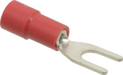 Thomas & Betts - #6 Stud, 22 to 16 AWG Compatible, Partially Insulated, Crimp Connection, Standard Fork Terminal - Makers Industrial Supply