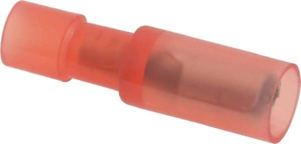 Thomas & Betts - 22 to 16 AWG Bullet Connector - 0.153" Bullet Diam, Red Nylon Insulation - Makers Industrial Supply