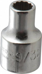 Proto - 9/32", 3/8" Drive, Standard Hand Socket - 12 Points, 1-5/16" OAL, Alloy Steel, Chrome Finish - Makers Industrial Supply