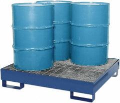 Enpac - Spill Pallets, Platforms, Sumps & Basins Type: Spill Deck or Pallet Number of Drums: 4 - Makers Industrial Supply