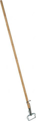 PRO-SOURCE - 60" Standard Wood Quick Connect Mop Handle - Metal Connector, Use with Wet Mops - Makers Industrial Supply