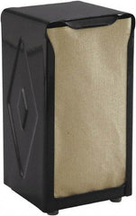 San Jamar - 3-3/4 x 4 x 7-1/2, Napkin Dispenser - Tabletop Tall Fold, Black - Makers Industrial Supply