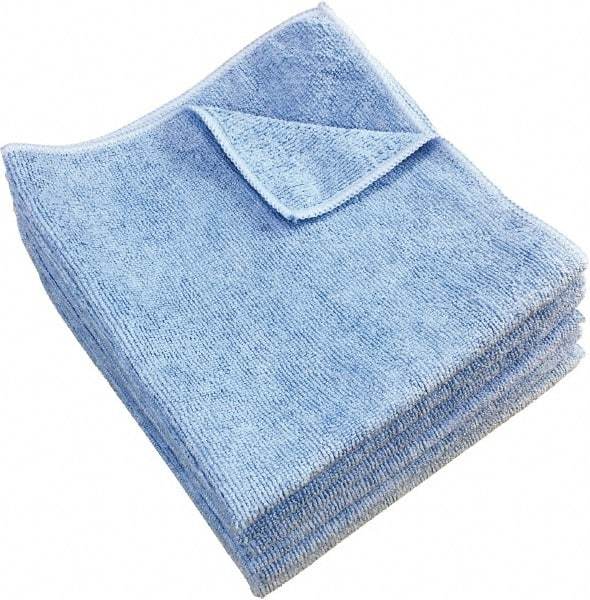 PRO-SOURCE - Reusable Microfiber Wipes - 14" x 14" Sheet Size, Blue - Makers Industrial Supply