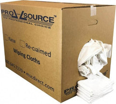 PRO-SOURCE - 25 Inch Long x 16 Inch Wide Virgin Cotton Surgical Towels - White, Huck Toweling, Lint Free, 50 Lbs. at 4 to 6 per Pound, Box - Makers Industrial Supply