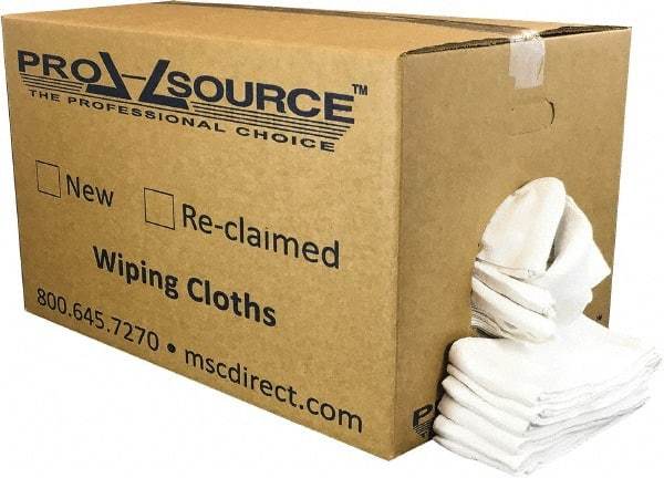 PRO-SOURCE - 25 Inch Long x 16 Inch Wide Virgin Cotton Surgical Towels - White, Huck Toweling, Lint Free, 25 Lbs. at 4 to 6 per Pound, Box - Makers Industrial Supply