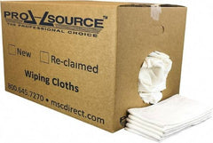 PRO-SOURCE - 12 Inch Long x 20 Inch Wide Virgin Cotton Diaper Rags - White, Lint Free, 25 Lbs. at 2 to 4 per Pound, Box - Makers Industrial Supply