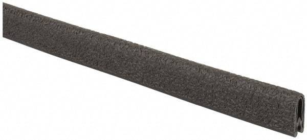 TRIM-LOK - 1/8 Inch Thick x 0.3 Wide x 100 Ft. Long, EPDM Rubber Edge Trim - Leather Texture - Makers Industrial Supply