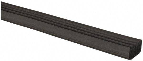 TRIM-LOK - 5/8 Inch Thick x 5/8 Wide x 100 Ft. Long, EPDM Rubber Ribbed Seal with Acrylic - Makers Industrial Supply