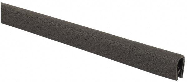 TRIM-LOK - 3/16 Inch Thick x 0.36 Wide x 100 Ft. Long, EPDM Rubber Edge Trim - Pebble Texture - Makers Industrial Supply