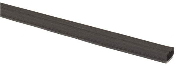 TRIM-LOK - 3/8 Inch Thick x 3/8 Wide x 100 Ft. Long, EPDM Rubber Ribbed Seal with Tape - Makers Industrial Supply