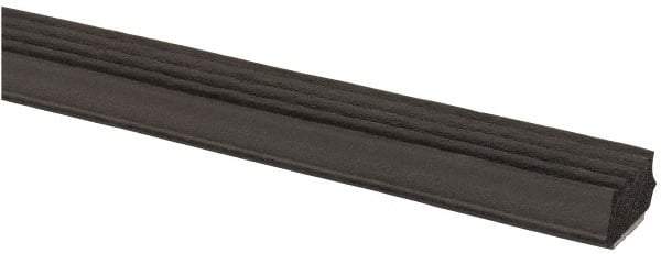 TRIM-LOK - 5/8 Inch Thick x 5/8 Wide x 100 Ft. Long, EPDM Rubber Ribbed Seal with Tape - Makers Industrial Supply