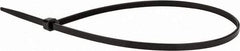 Value Collection - 16" Long Black Nylon Standard Cable Tie - 50 Lb Tensile Strength, 106mm Max Bundle Diam - Makers Industrial Supply