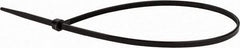 Value Collection - 11.4" Long Black Nylon Standard Cable Tie - 40 Lb Tensile Strength, 82mm Max Bundle Diam - Makers Industrial Supply