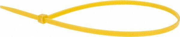 Value Collection - 14.6" Long Yellow Nylon Standard Cable Tie - 50 Lb Tensile Strength, 106mm Max Bundle Diam - Makers Industrial Supply