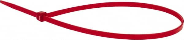 Value Collection - 14.6" Long Red Nylon Standard Cable Tie - 50 Lb Tensile Strength, 106mm Max Bundle Diam - Makers Industrial Supply