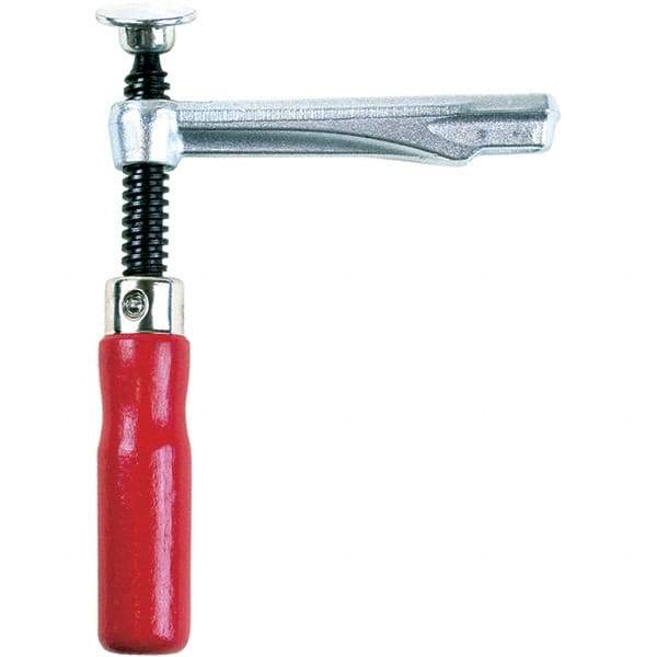 Bessey - 2,000 Lb Clamping Pressure, Steel, Straight Handle, SLV Bar & Pipe Clamping Arm - 5-1/2" Throat Depth - Makers Industrial Supply