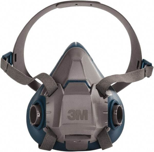 3M - Series 6500, Size L Half Mask Respirator - 4-Point Suspension, Bayonet Connection - Makers Industrial Supply