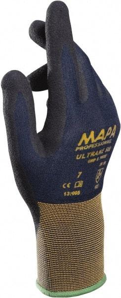 MAPA Professional - Work Gloves - SZ 8 10" NTRL BLK 1/PR ULTRANE OILPRF KNITWR GLV - Makers Industrial Supply