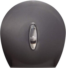 Georgia Pacific - Jumbo Single Roll Plastic Toilet Tissue Dispenser - 13-11/16" Wide x 14-9/32" High x 5-3/4" Deep, Gray - Makers Industrial Supply