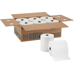 Georgia Pacific - Hard Roll of 1 Ply White Paper Towels - 8-1/4" Wide, 700' Roll Length - Makers Industrial Supply