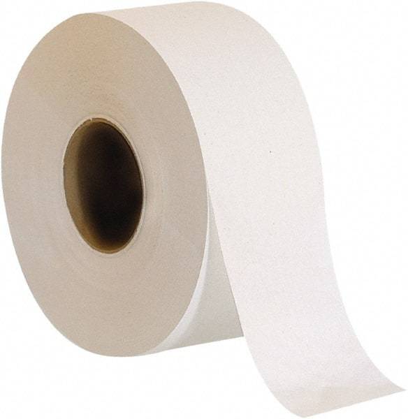 Georgia Pacific - 1,000' Roll Length x 3-1/2" Sheet Width, Jumbo Roll Toilet Tissue - 2 Ply, White, Recycled Fiber - Makers Industrial Supply