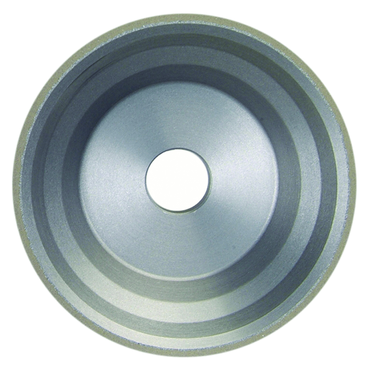 3-3/4 x 1-1/2 x 1-1/4" - 1/8" Abrasive Depth - 180 Grit - Type 11V9 Diamond Flaring Cup Wheel - Makers Industrial Supply