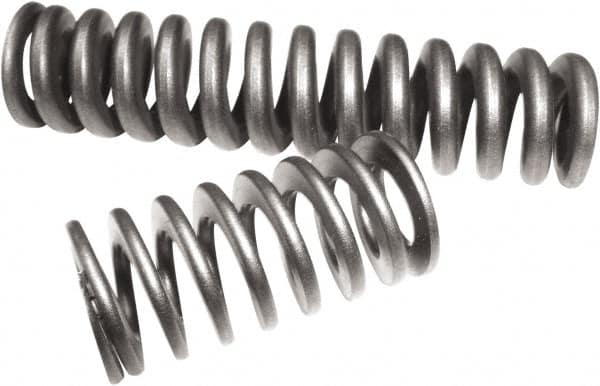 Compression Spring: 3/4″ OD, 12″ Free Length 2.36 mm Wire Dia, 467.04 N Max Load, Chrome Alloy Steel