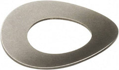 Associated Spring Raymond - 1/8" Bolt, Grade 301 Stainless Steel, Uncoated Curved Disc Spring - 0.049" High, 0.004" Thick - Makers Industrial Supply