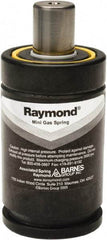 Associated Spring Raymond - M6 Int Rod, M6 Fill Port, M6 Mt Hole, 20mm Rod Diam, 38mm Diam, 16mm Max Stroke, Black Nitrogen Gas Spring Cylinder - 46mm Body Length, 62mm OAL, 1,620 Lb Full Stroke Spring Force, 360 psi Initial Charge - Makers Industrial Supply