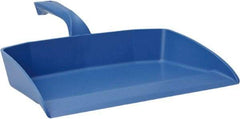 Vikan - 12-1/2" Wide Handheld Dustpan - Plastic Body, 4-1/2" Handle, Blue - Makers Industrial Supply