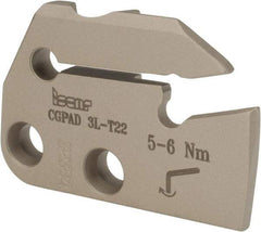 Iscar - 0.1102 to 0.157" Groove Width, 0.866" Max Depth of Cut, Left Hand Cut, Indexable Grooving Blade - GIF.., GIM.., GIP.., TIP.. Insert Style, Series Cut Grip - Makers Industrial Supply