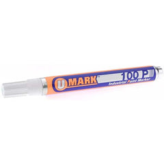 Value Collection - Markers & Paintsticks Type: Paint Marker Color: White - Makers Industrial Supply