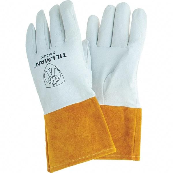 TILLMAN - Welder's & Heat Protective Gloves - PEARL/TAN 2XL 1/PR TOPGRAIN KIDSKIN TIG GLVS - Makers Industrial Supply