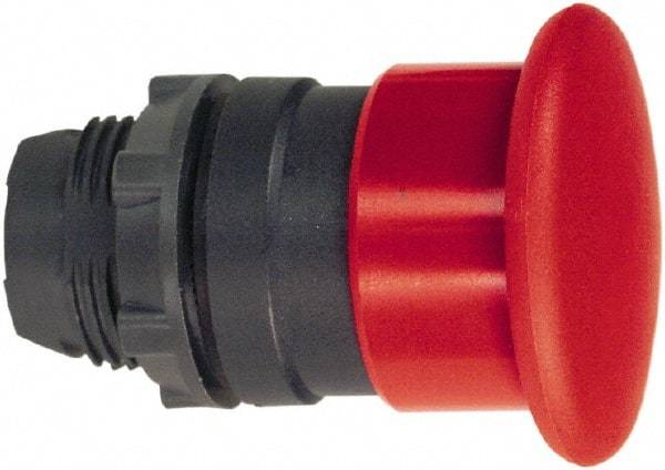 Schneider Electric - 22mm Mount Hole, Extended Mushroom Head, Pushbutton Switch Only - Round, Red Pushbutton, Nonilluminated, Momentary (MO) - Makers Industrial Supply