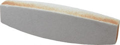 Grier Abrasives - 60 Grit Aluminum Oxide Boat (Shape) Polishing Stone - Makers Industrial Supply