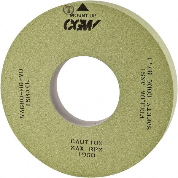 Camel Grinding Wheels - 20" Diam x 12" Hole x 4" Wide Centerless & Cylindrical Grinding Wheel - 80 Grit, Aluminum Oxide, Type 1, Vitrified Bond, No Recess - Makers Industrial Supply