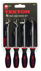 4 Piece - Hose Remover Set - Includes: 4 Hose Removers with long and short; standard and offset hooks - Long pullers are 13" long - Makers Industrial Supply