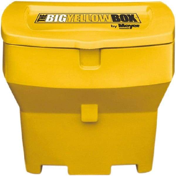 Meyer Products - 600 Lb Load Capacity Yellow Polymer Cargo Box - Stacking, 32" Long x 23" Wide x 20" High, Lid Included - Makers Industrial Supply